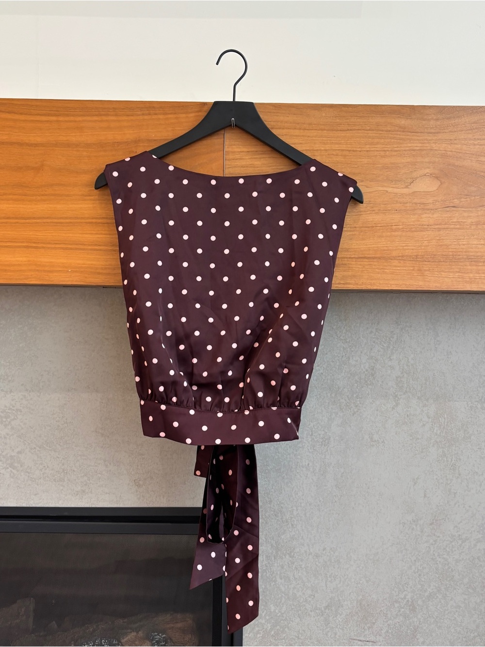 NWT COMMENSE Polka Dot Sleeveless Top, Size L